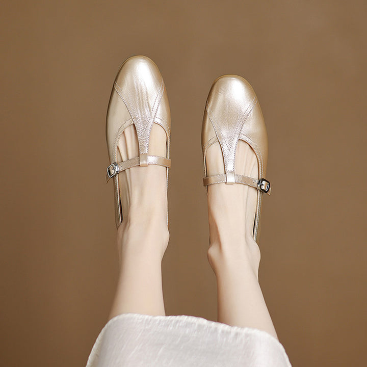 Hyla Genuine Leather Flats