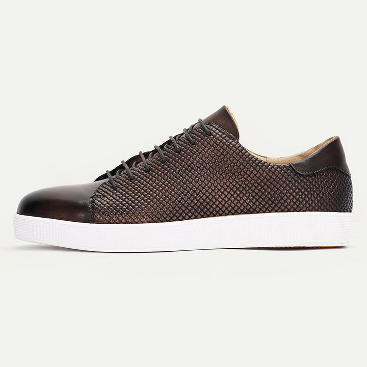 Zekar Cowhide Leather Sneakers