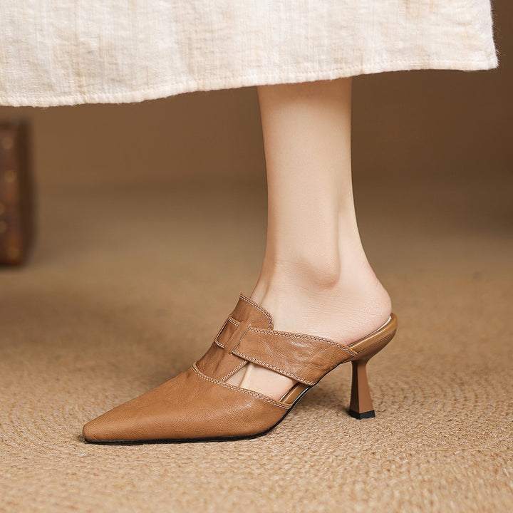 Tyla Genuine Leather Heels