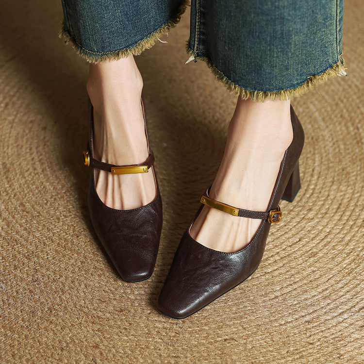 Seriba Genuine Leather Heel