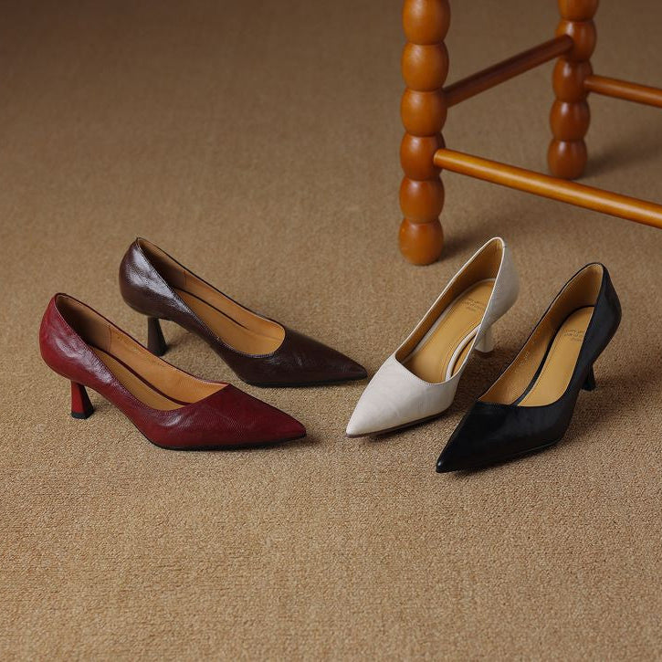 Brea Genuine Leather Heels