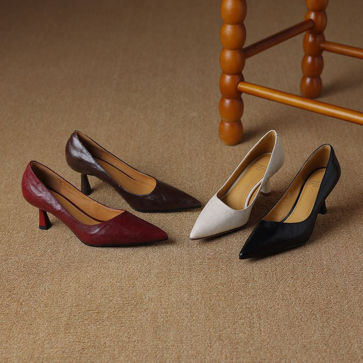 Brea Genuine Leather Heels