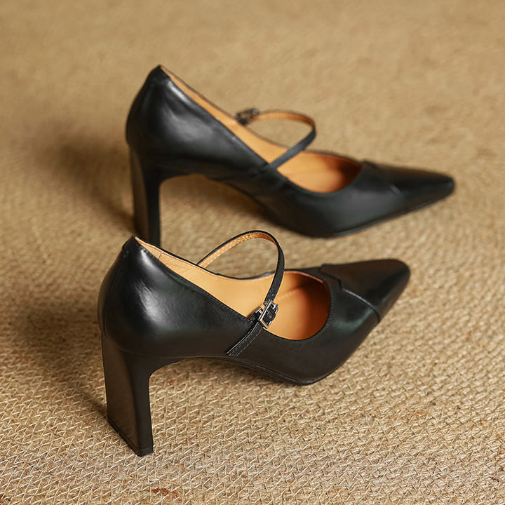 Ivy Genuine Leather Heels