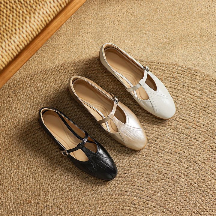Hyla Genuine Leather Flats
