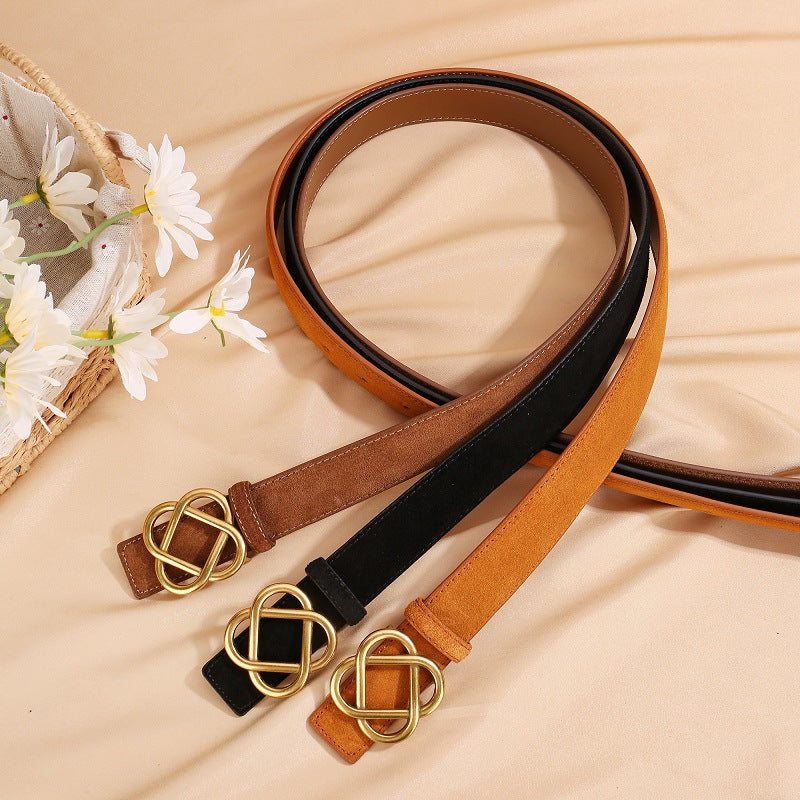 Taslia Genuine Leather Belt
