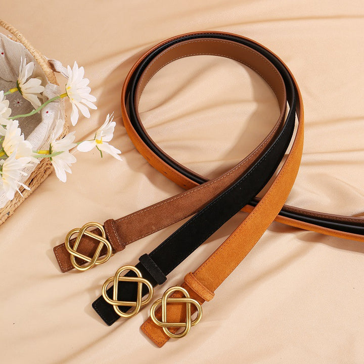 Taslia Genuine Leather Belt