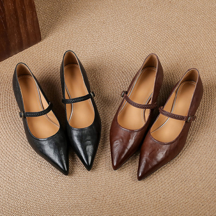Joria Genuine Leather Pumps