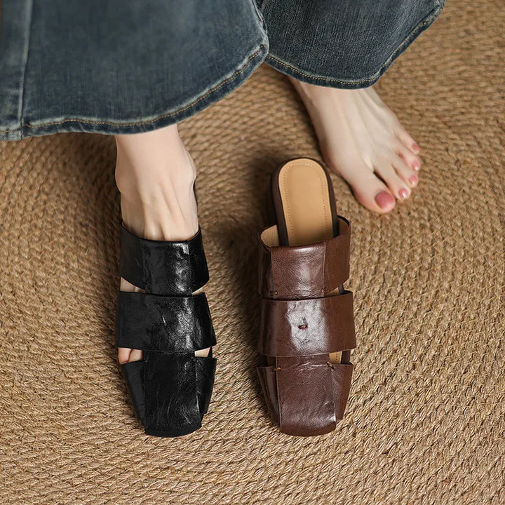 Daran Genuine Leather Mules