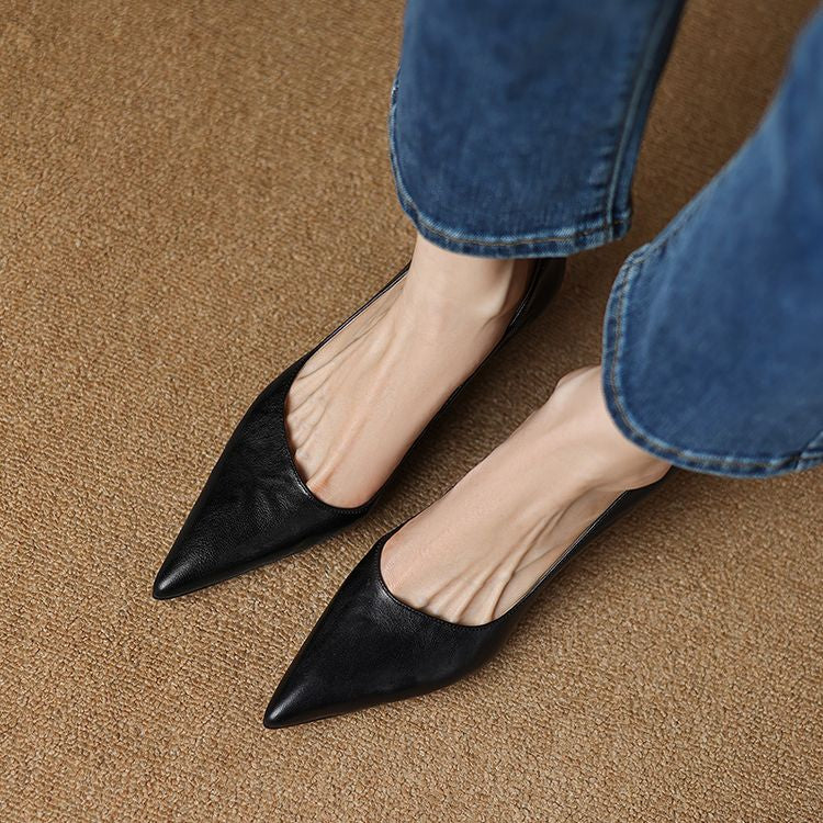 Brea Genuine Leather Heels