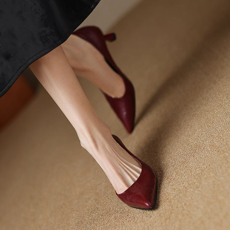 Brea Genuine Leather Heels
