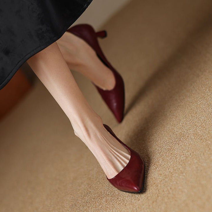 Brea Genuine Leather Heels