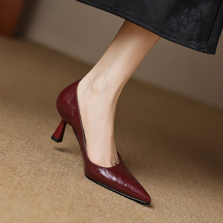 Brea Genuine Leather Heels