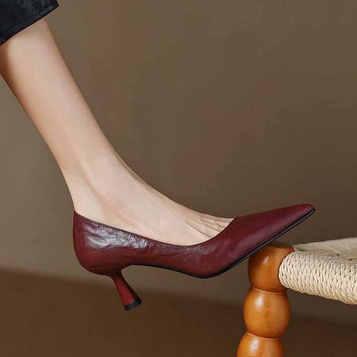 Brea Genuine Leather Heels