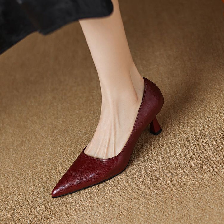 Brea Genuine Leather Heels