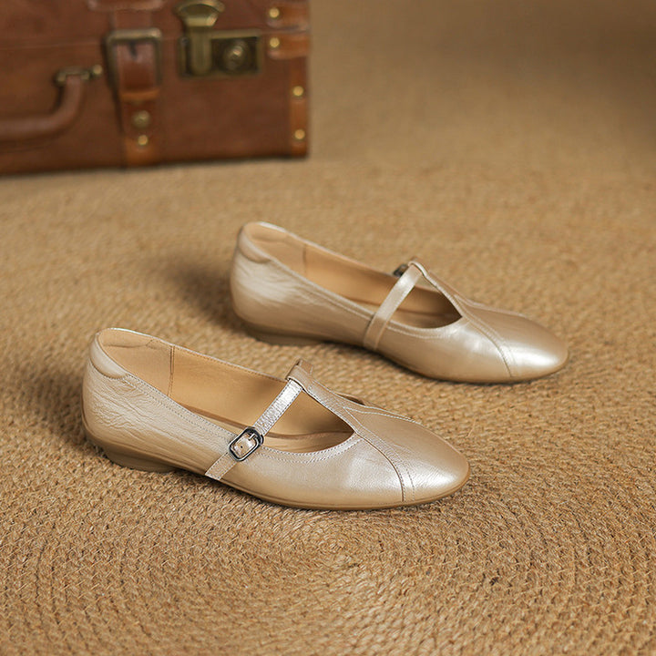 Hyla Genuine Leather Flats