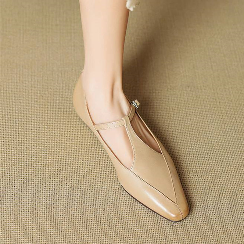 Rena Genuine Leather Heels
