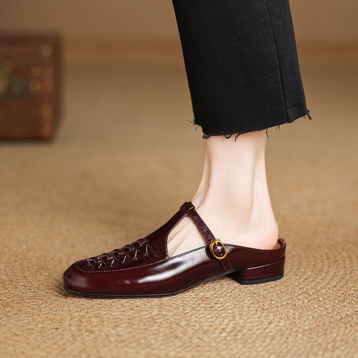 Dorya Genuine Leather Mules