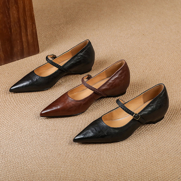 Joria Genuine Leather Pumps