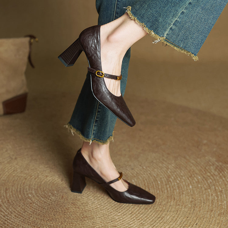 Seriba Genuine Leather Heel