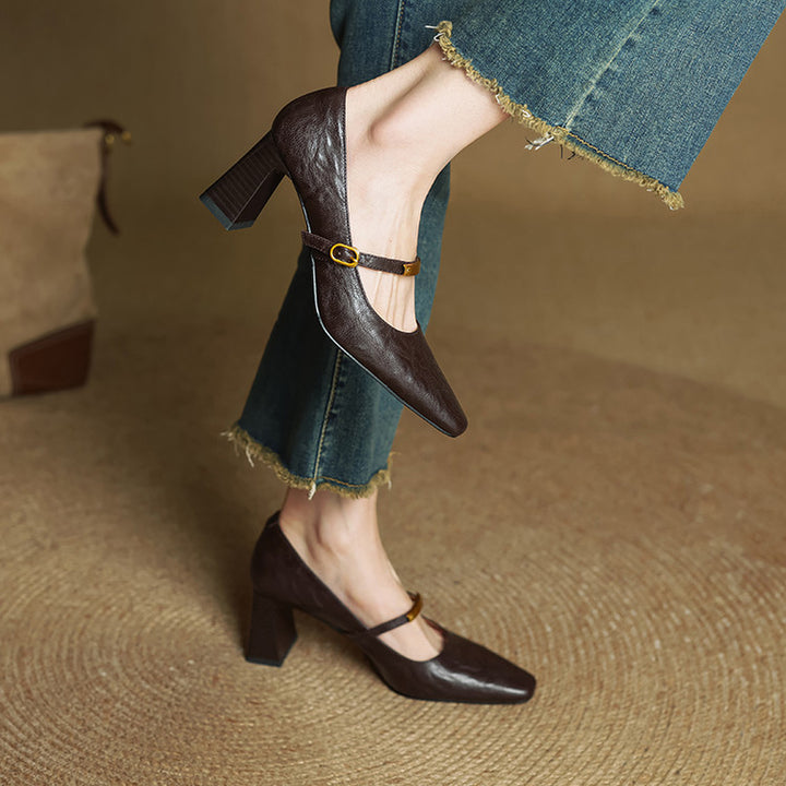 Seriba Genuine Leather Heel