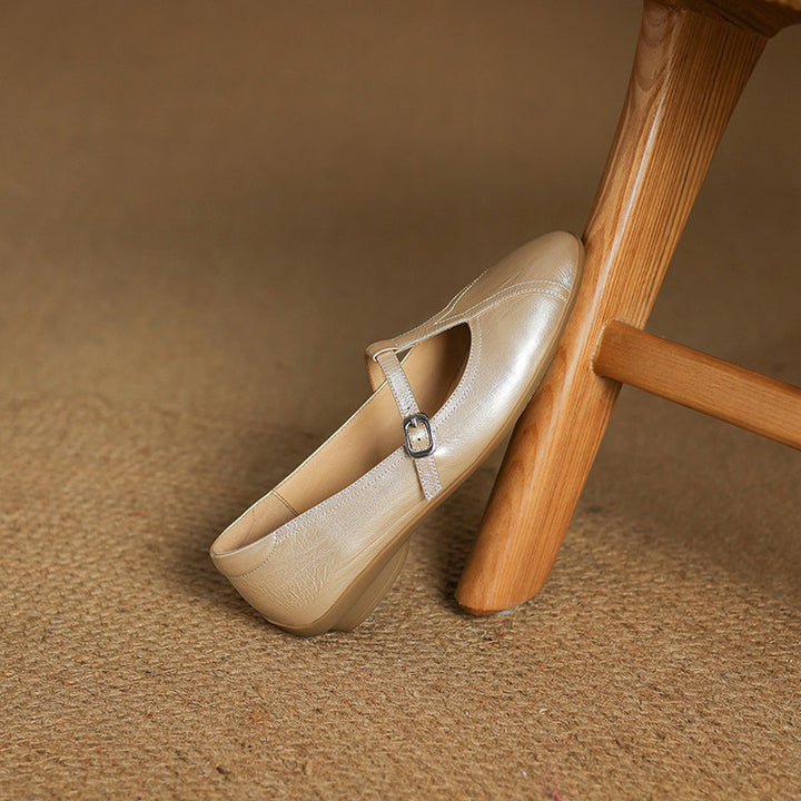 Hyla Genuine Leather Flats