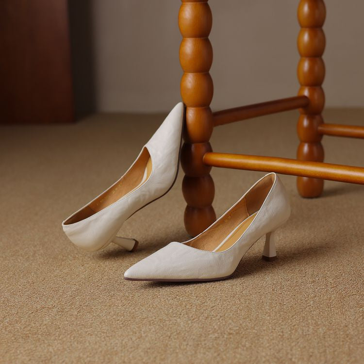 Brea Genuine Leather Heels