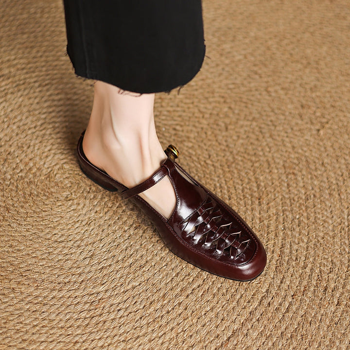 Dorya Genuine Leather Mules