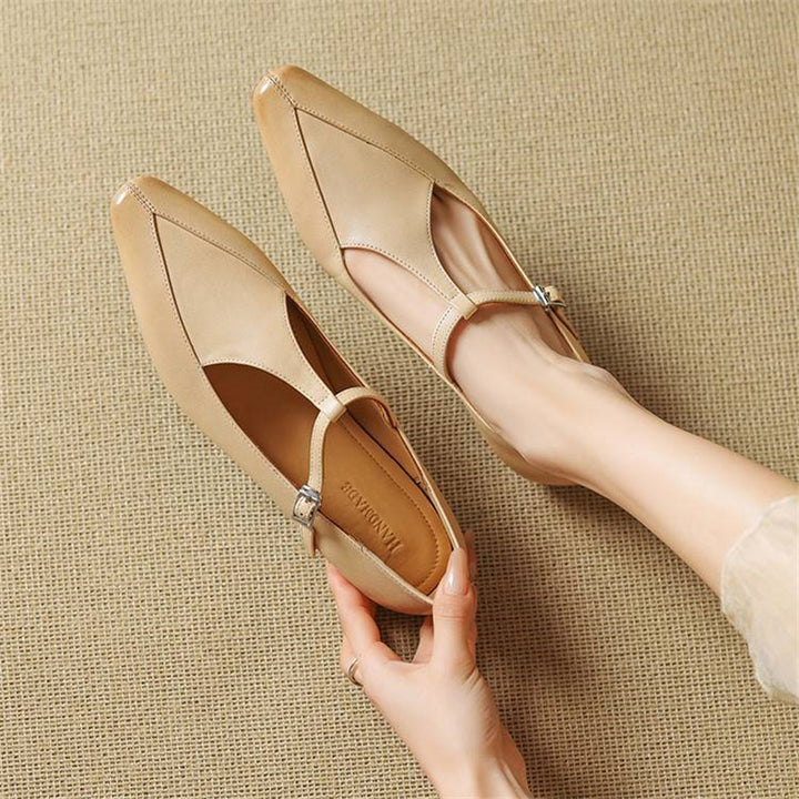 Rena Genuine Leather Heels