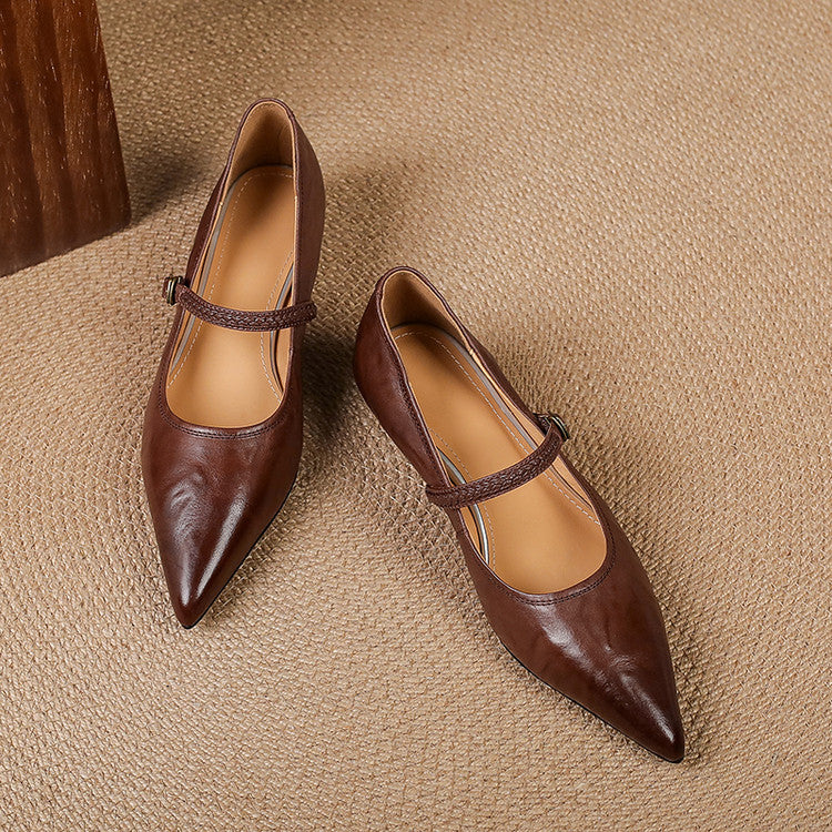 Joria Genuine Leather Pumps