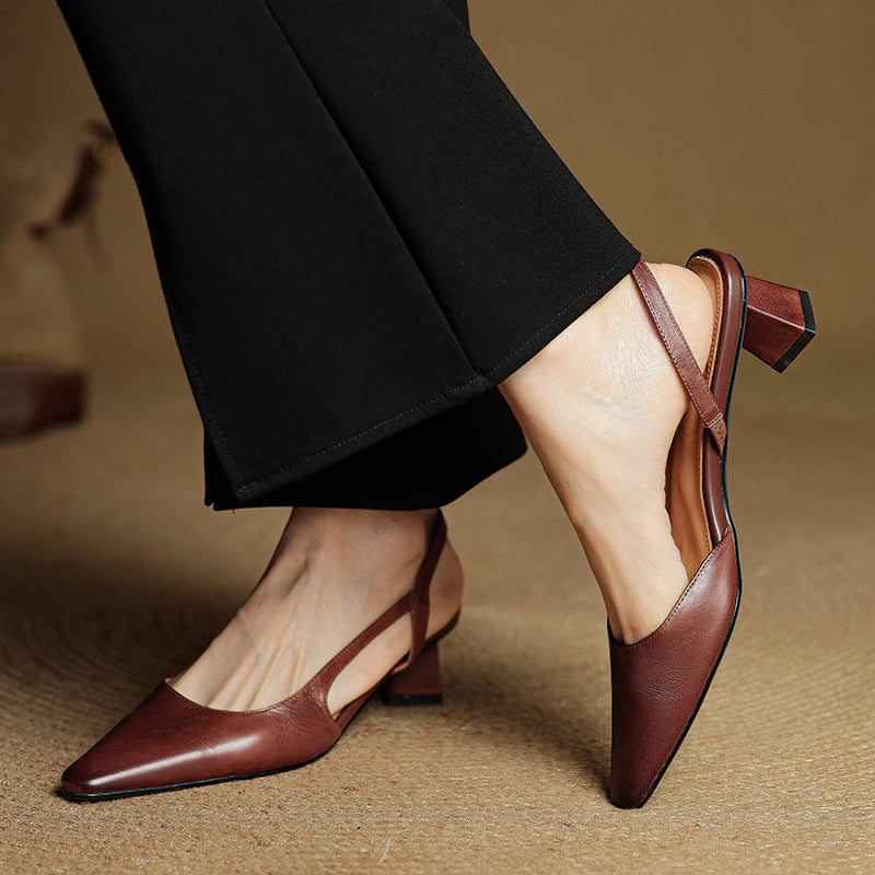 Emry Genuine Leather Heels