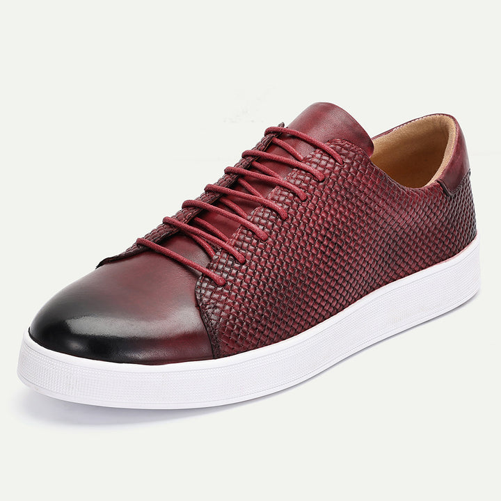 Zekar Cowhide Leather Sneakers