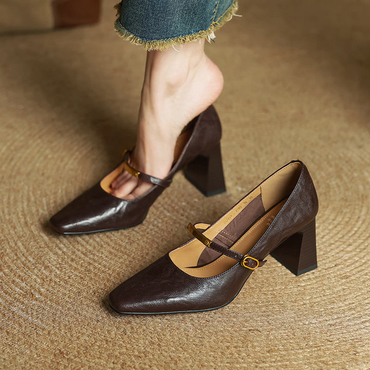 Seriba Genuine Leather Heel
