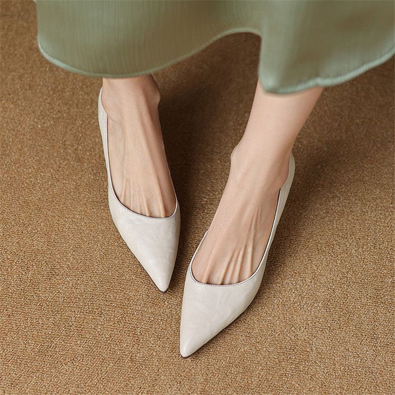 Brea Genuine Leather Heels