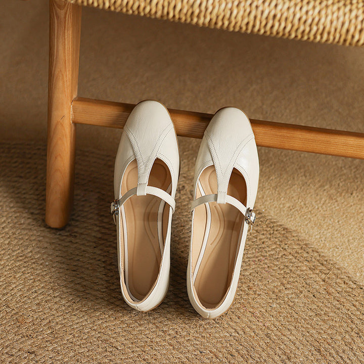 Hyla Genuine Leather Flats