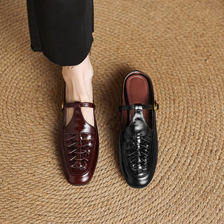 Dorya Genuine Leather Mules