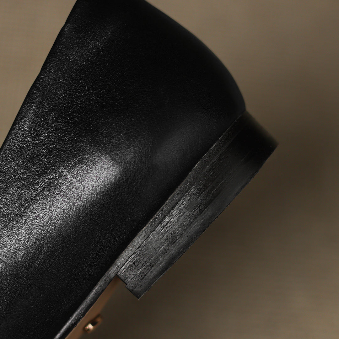 Zorie Genuine Leather Flats