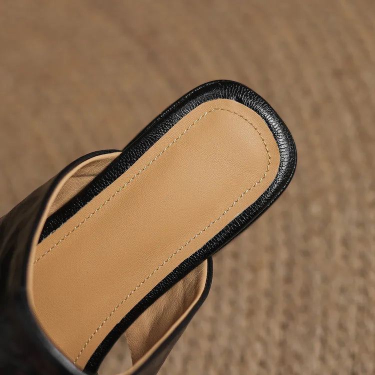 Daran Genuine Leather Mules