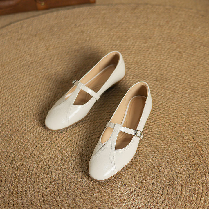 Hyla Genuine Leather Flats
