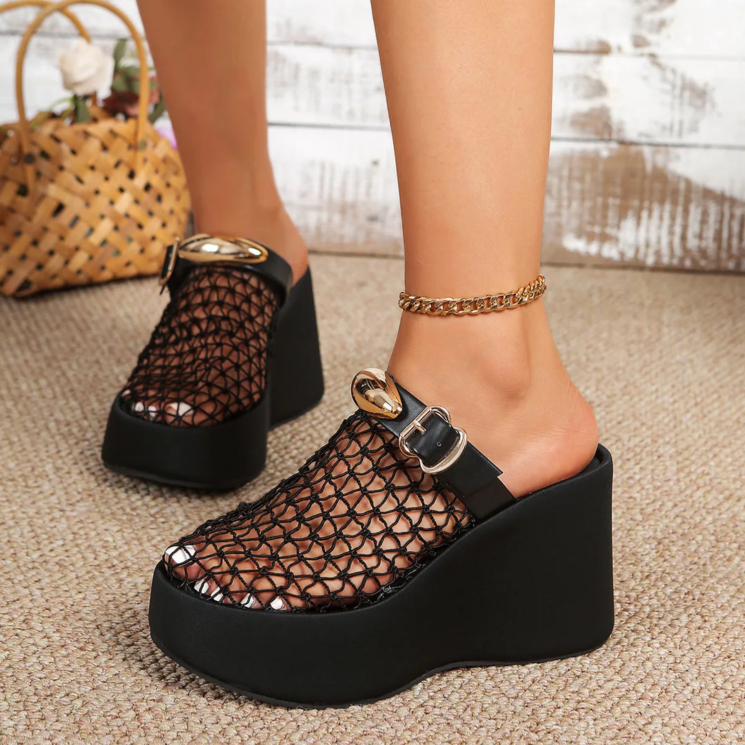 Corvo Chunky Wedge Sole Shoes