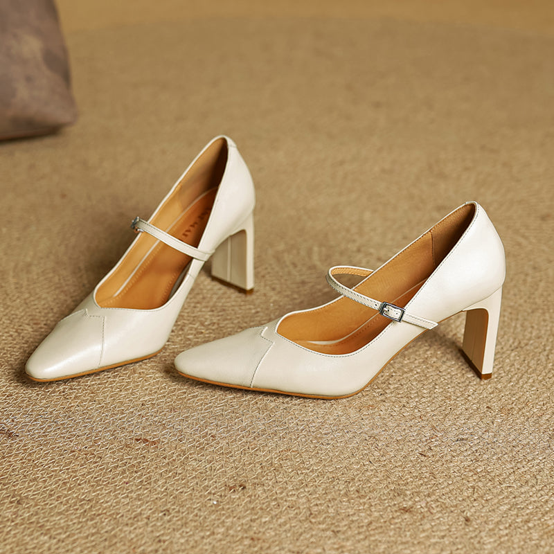 Ivy Genuine Leather Heels