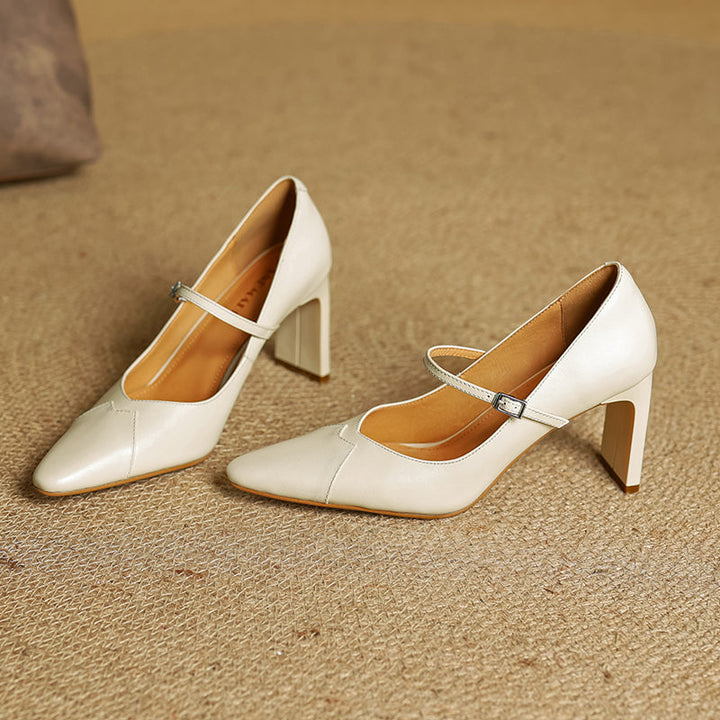 Ivy Genuine Leather Heels