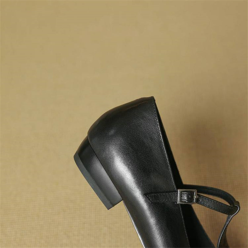 Rena Genuine Leather Heels