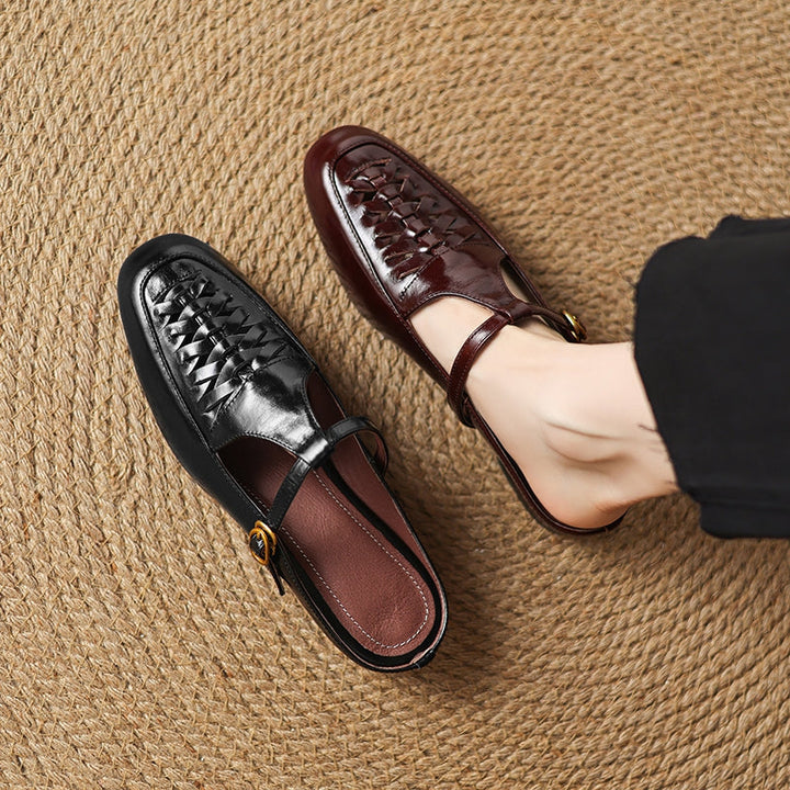 Dorya Genuine Leather Mules