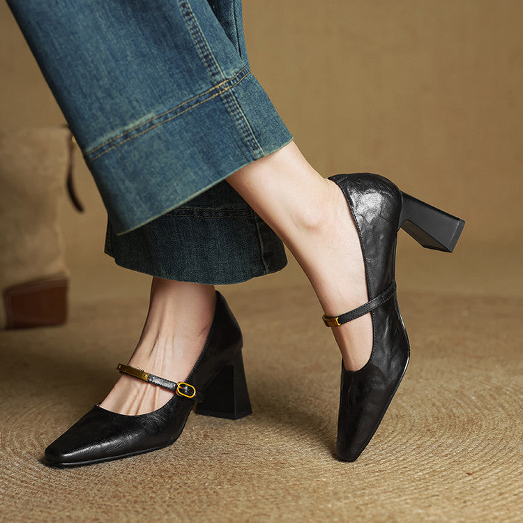 Seriba Genuine Leather Heel