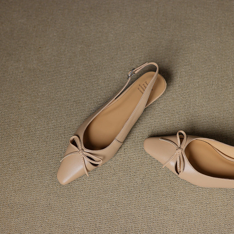 Alysa Genuine Leather Slingbacks