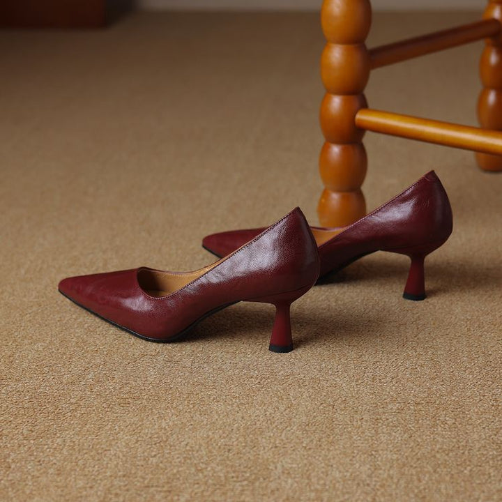 Brea Genuine Leather Heels