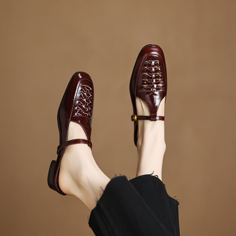 Dorya Genuine Leather Mules