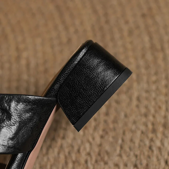 Daran Genuine Leather Mules