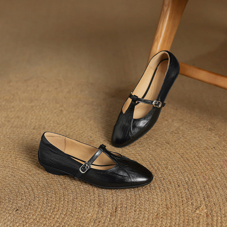 Hyla Genuine Leather Flats