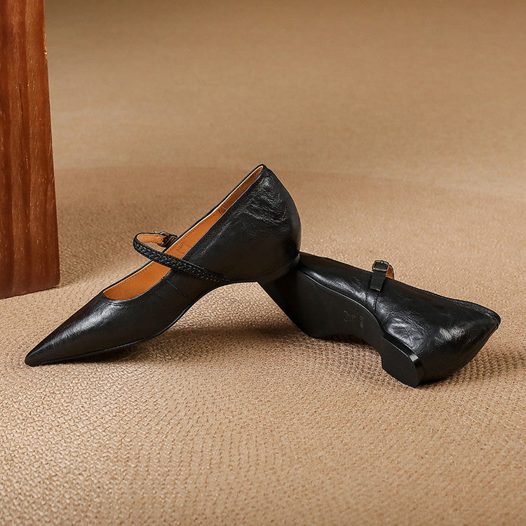 Joria Genuine Leather Pumps